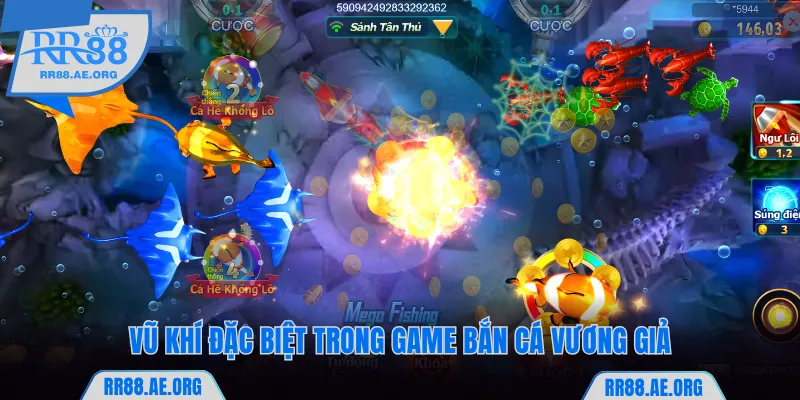 Công dụng của 3 vũ khí đặc biệt trong game bắn cá RR88